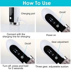 Wireless oral irrigator with rechargeable battery and adjustable gear for effective dental cleaning on Monalisa Store website.