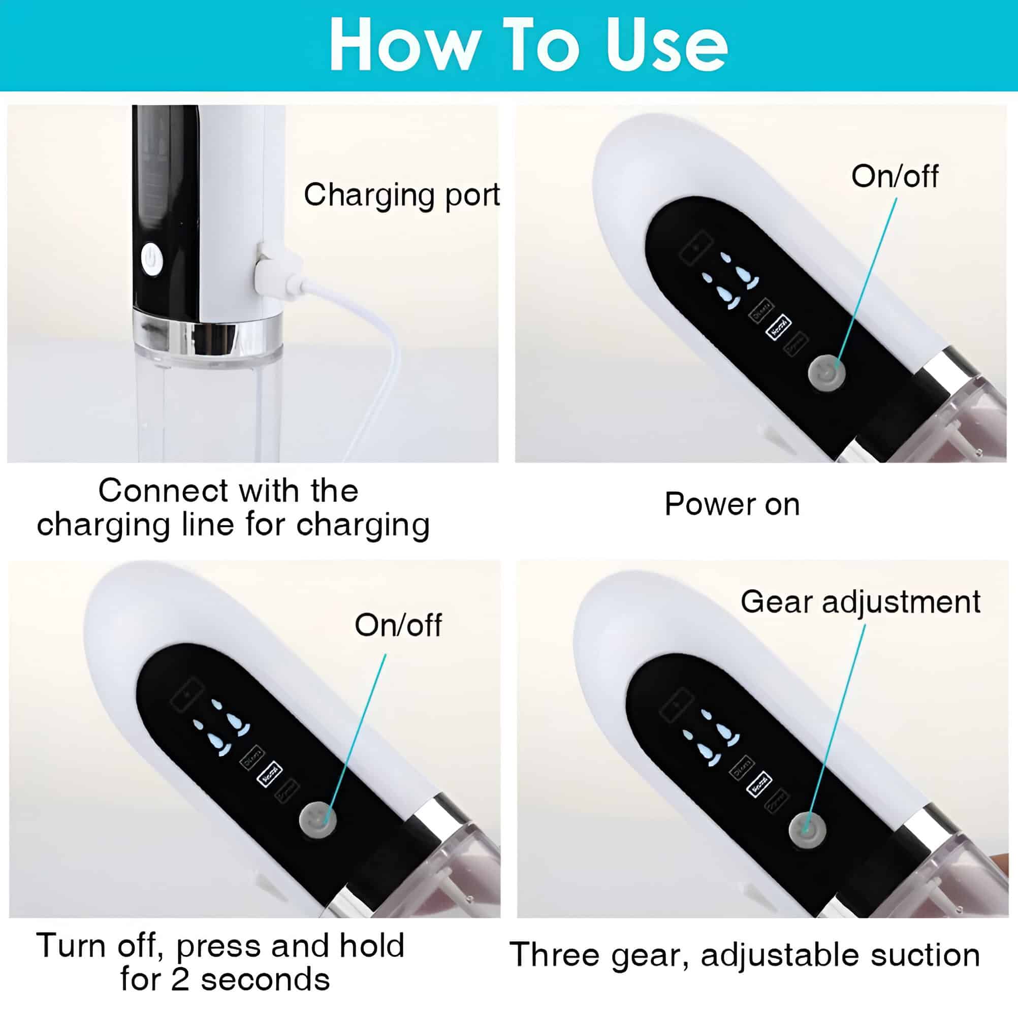 Wireless oral irrigator with rechargeable battery and adjustable gear for effective dental cleaning on Monalisa Store website.