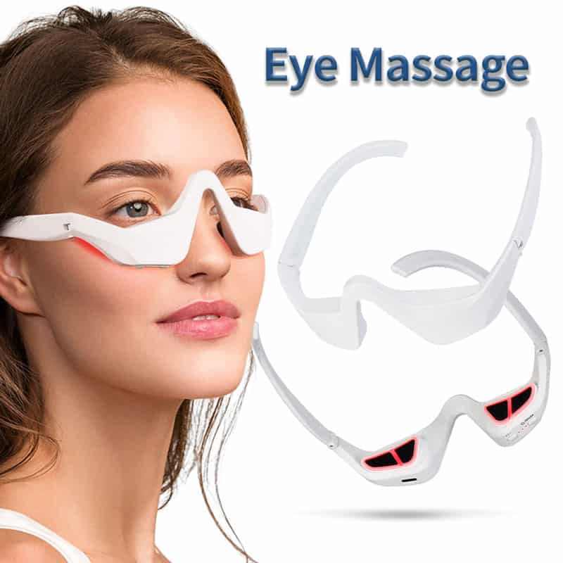 High-tech eye massage glasses for relaxation and eye care at Monalisa Store.