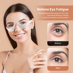 Clear eye fatigue relief with red light therapy, improves blood circulation, reduces dark circles, and enhances overall eye health. Ideal for beauty and eye care at Monalisa Medical Store.