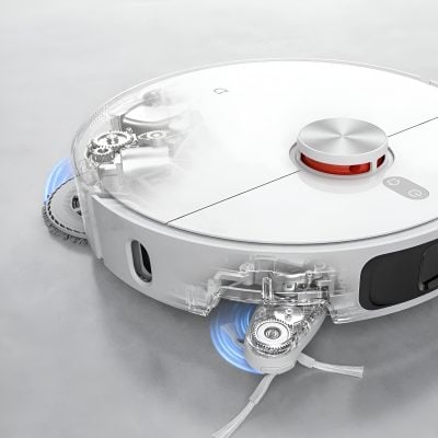 Efficient robotic vacuum cleaner with advanced navigation and silent operation, ideal for smart home cleaning solutions. Perfect for effortless and thorough floor cleaning.