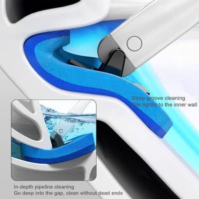 Deep groove cleaning medical device for precise dental or eye care, featuring in-depth pipeline cleaning and tight-fitting design for optimal hygiene and maintenance.