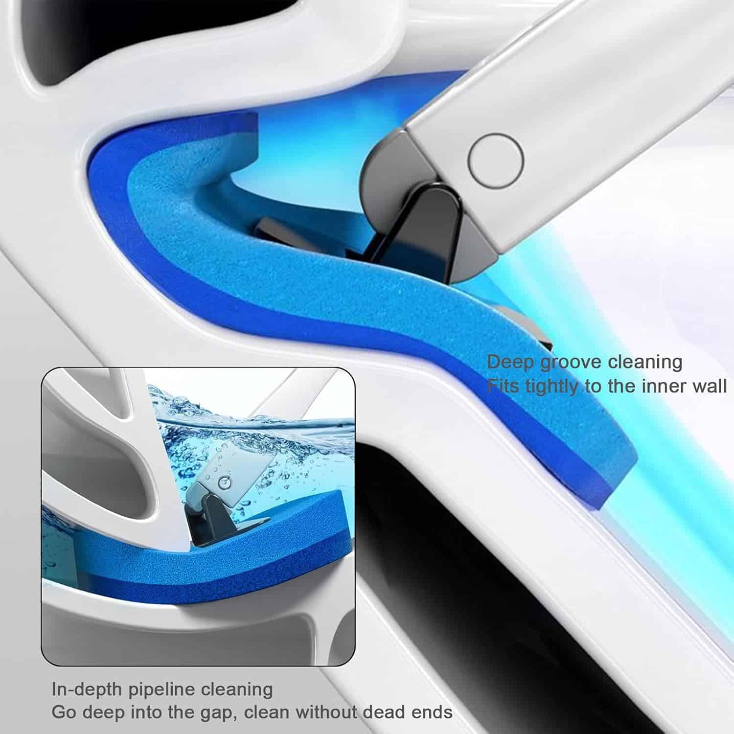 Deep groove cleaning medical device for precise dental or eye care, featuring in-depth pipeline cleaning and tight-fitting design for optimal hygiene and maintenance.