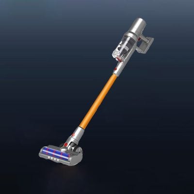 Modern cordless vacuum cleaner with sleek design, ideal for home cleaning and pet hair removal. Featuring strong suction power and lightweight build for easy use.