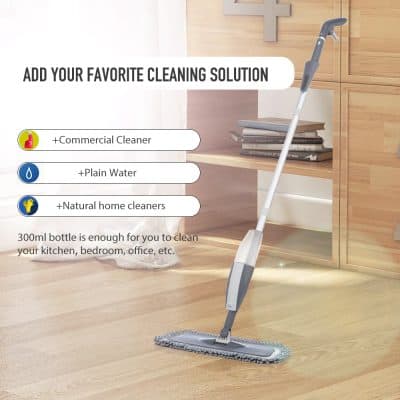 Microfiber floor mop for effective cleaning of kitchen, bedroom, office, and more - Monalisa Store.