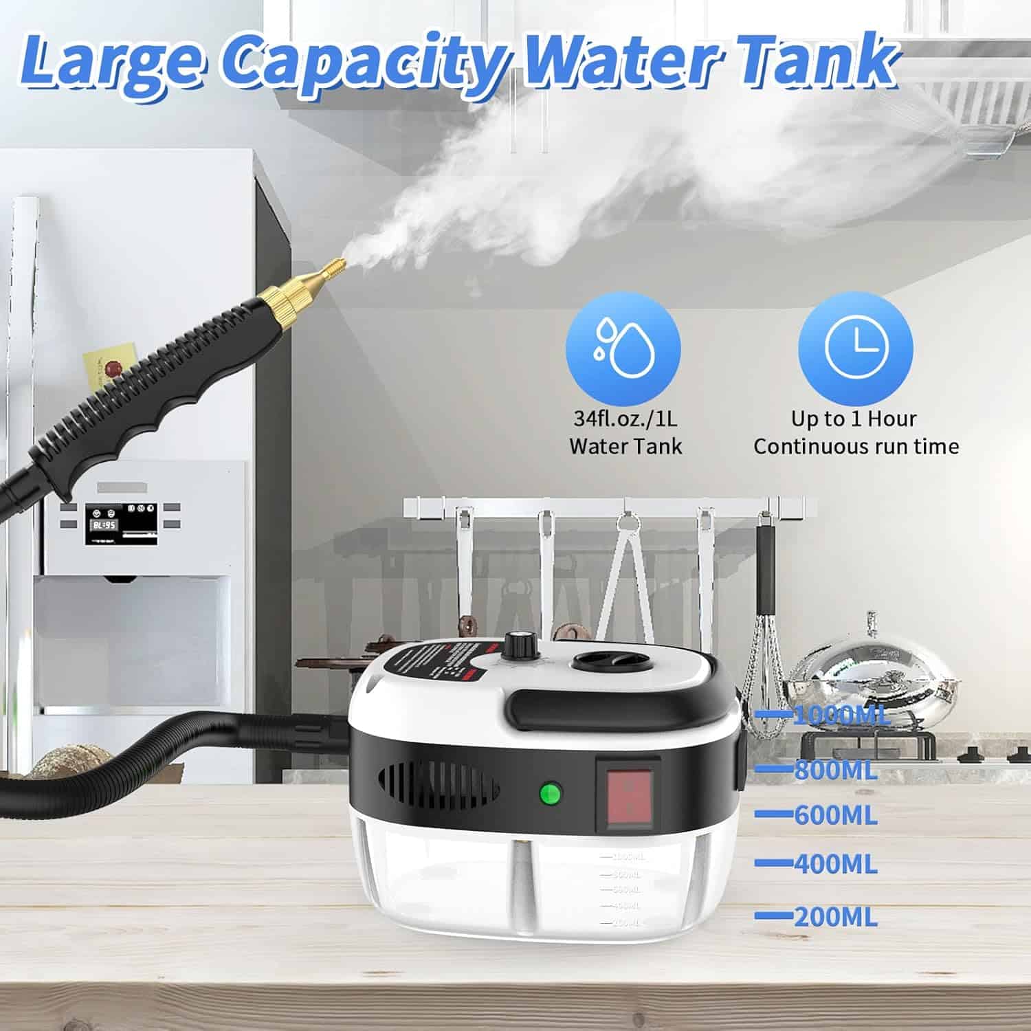 37, alt text: ultrasonic cleaner with 34fl.oz./1L water tank and continuous up to 1 hour operation, ideal for precision cleaning and jewelry care.
