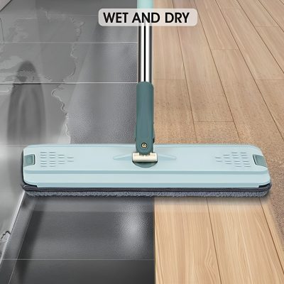 Microfiber mop for cleaning wet and dry surfaces, ideal for home and commercial use, available at Monalisa Store.