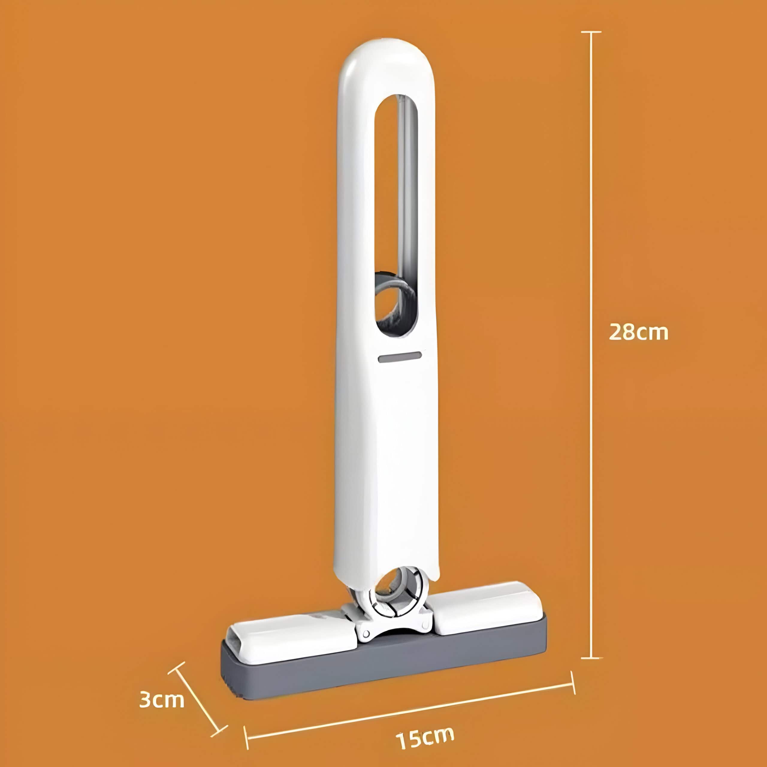 Adjustable white handheld medical device with measurements, ideal for clinical or home healthcare uses, showing precise dimensions for ergonomic handling and functionality.