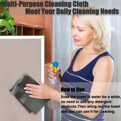 Multi-purpose cleaning cloth for daily household cleaning and sanitizing needs.