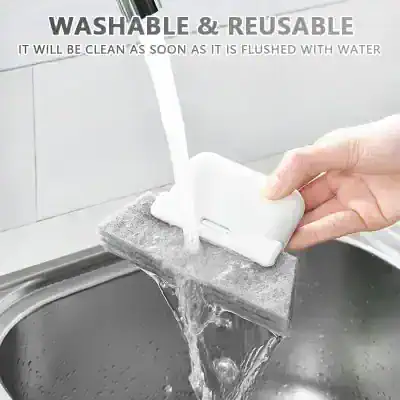 Washable and reusable optclean sponge for effective cleaning and water saving, ideal for households and offices.