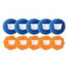 Colorful bear-shaped dental floss picks in blue and orange, designed for effective oral hygiene and easy use. Perfect for maintaining healthy teeth and gums.