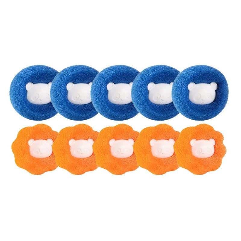 Colorful bear-shaped dental floss picks in blue and orange, designed for effective oral hygiene and easy use. Perfect for maintaining healthy teeth and gums.