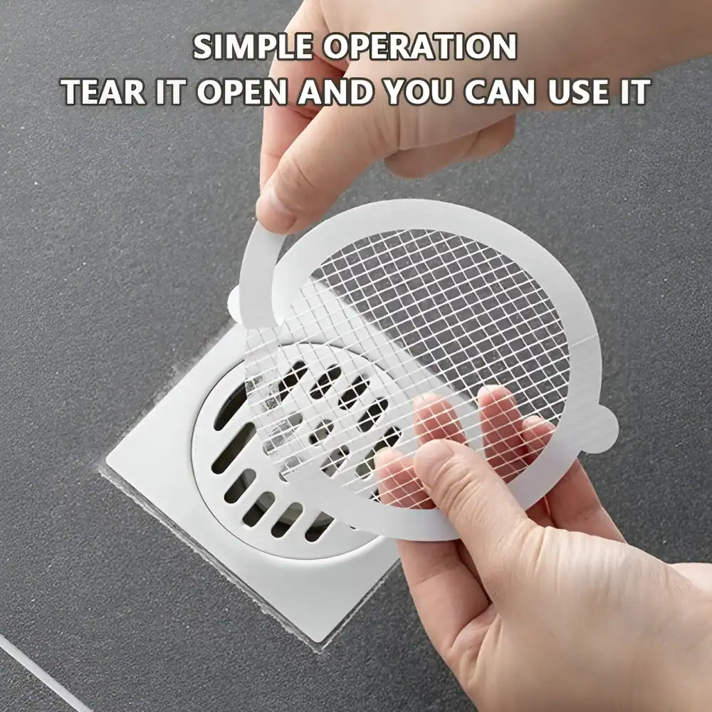 Replace your sink drain cover easily with our simple tear-off design, ideal for hygienic and quick maintenance, available at Monalisa Store for bathroom and kitchen safety.