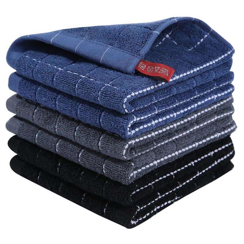 Luxury men's and women's towel set with high absorbency and softness, available in blue, gray, and black, perfect for face, body, and hand drying at Monalisa Medical Store.