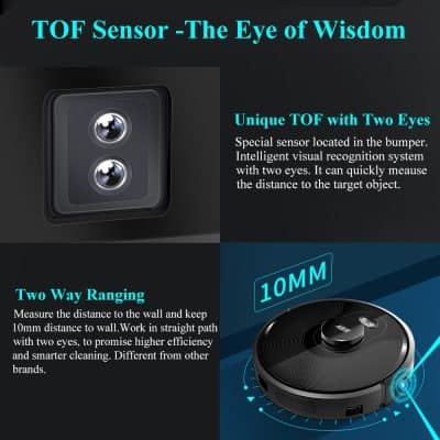 Dual-lens TOF sensor for smart vision, high-precision distance measuring, ideal for security cameras and robotics at Monalisa Store.