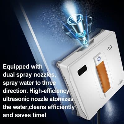 Dual spray nozzles, water atomizer, ultrasonic water spray device for medical and dental use.