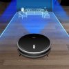 Robot vacuum cleaner cleaning a living room with laser mapping, smart home technology, floor cleaning, Monalisa Medical store, innovative cleaning solutions, automated vacuum, home automation, modern cleaning devices, smart home appliances, efficient floor cleaning.