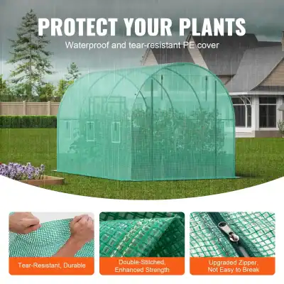 Protect your plants with waterproof, tear-resistant PE cover for gardening, greenhouse protection, and plant preservation.