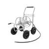 Portable oxygen cylinder cart with wheels for medical use, designed to transport oxygen tanks easily and safely. Ideal for hospitals, clinics, and home healthcare.