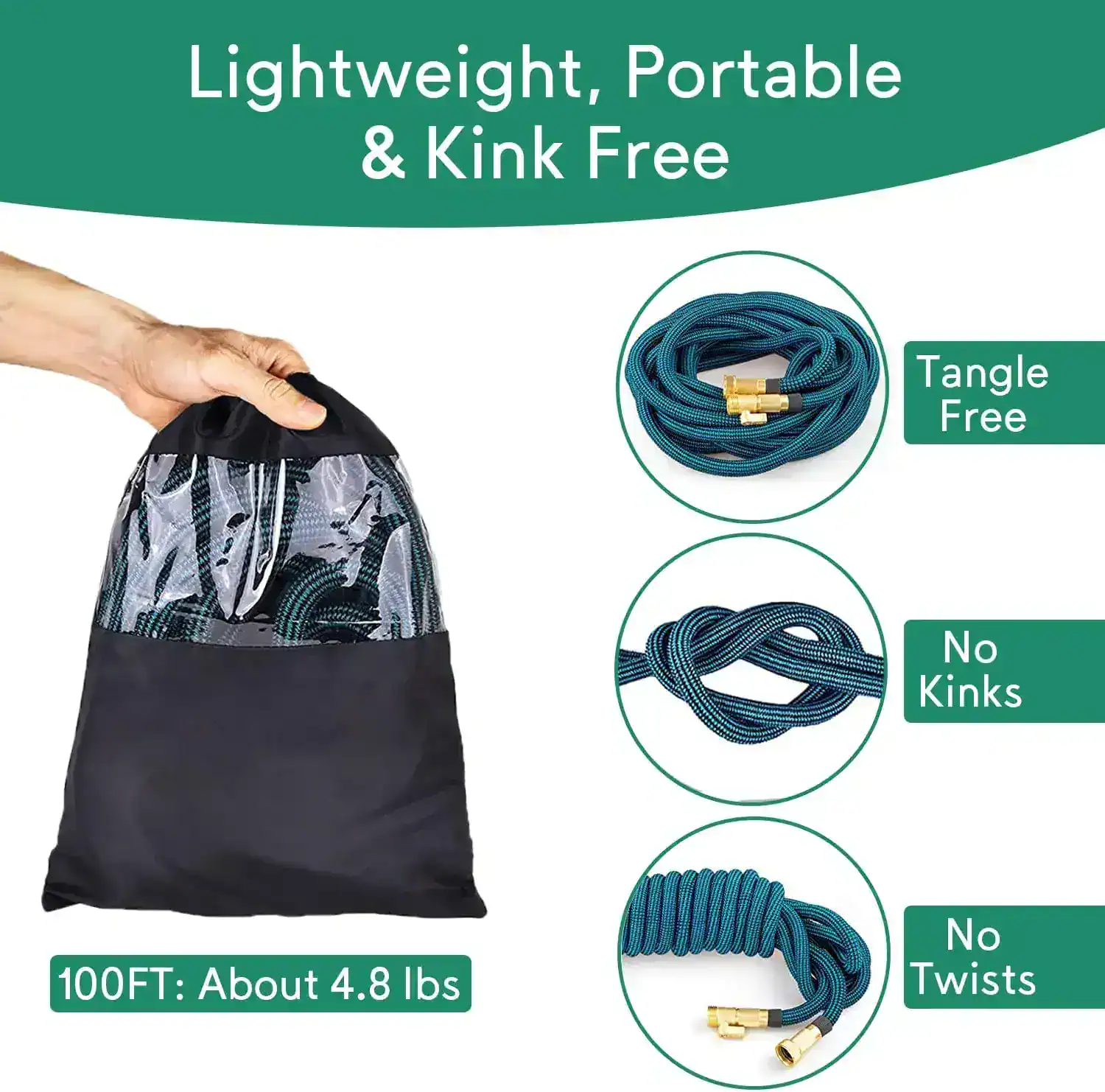 Flexible, lightweight optical cable for medical and optometry use, tangle-free, no kinks, no twists, portable design, weighs about 4.8 lbs. for easy transportation.