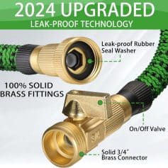 Leak-proof rubber seal washer for enhanced durability and leak prevention.