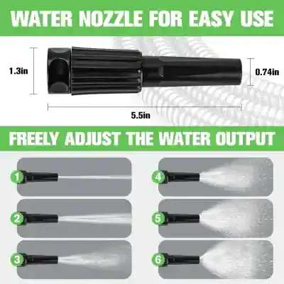 WATER NOZZLE FOR EASY USE, adjustable water flow for cleaning, gardening, and outdoor tasks, compact design, versatile water spray patterns, suitable for various applications, Monalisa Store.