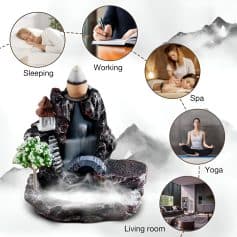 Wearable water fountain for relaxation and wellness products at Monalisa Store featuring spa, yoga, sleep, working, and living room relaxation solutions.