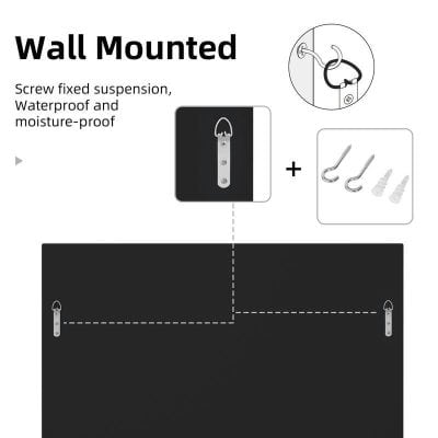 Screw-mounted wall hook with waterproof and moisture-proof design for eyeglasses display or storage, easy installation with included hooks and screws, ideal for optometry and eyewear stores.