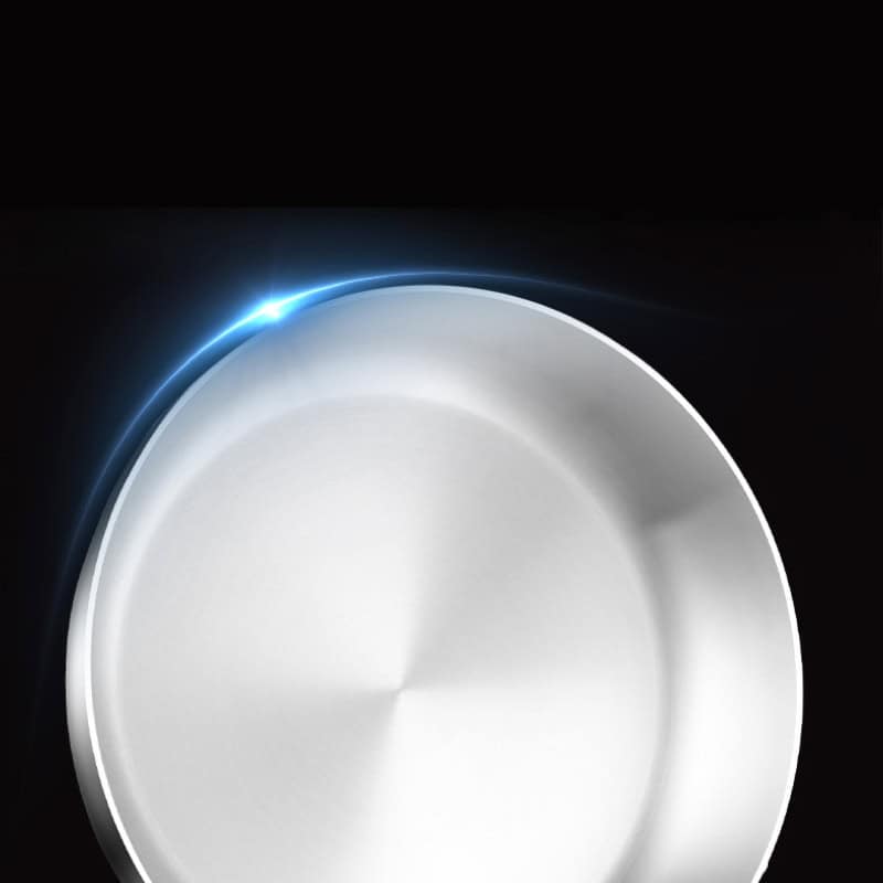 Shiny white contact lens case with blue light flare for optometry and eye care products.