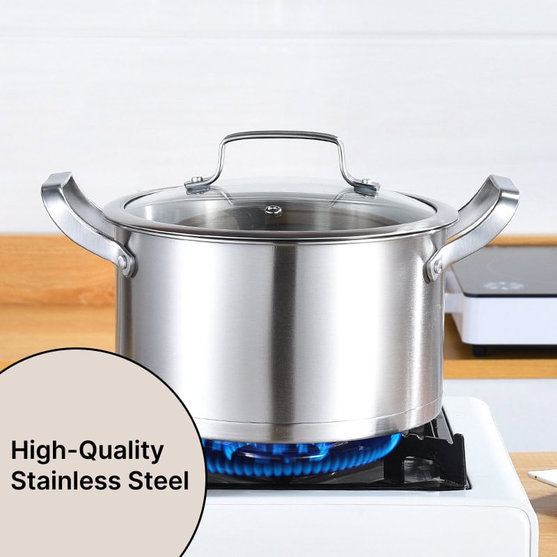 Sleek stainless steel stovetop kettle for kitchen use, heat-resistant and durable, ideal for boiling water with a modern design, perfect for home or restaurant kitchens.