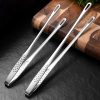 Stainless steel kitchen tongs with textured grip designed for cooking, grilling, and serving food at Monalisa Store. Perfect for culinary enthusiasts and professional chefs.