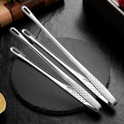 Stainless steel kitchen tongs for cooking and serving, high-quality and durable, ergonomic design, versatile for BBQ, salads, and grilling, Monalisa Medial store.