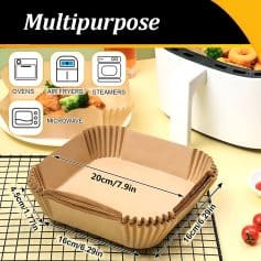 Durable rectangular baking tray with scalloped edges, measuring 20cm x 16cm, ideal for oven and microwave baking and roasting. Perfect for small baked goods and snacks.