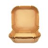 Gold foil bakery cupcake liners, eco-friendly disposable baking cups for desserts, muffins, and pastries, perfect for special occasions and catering.
