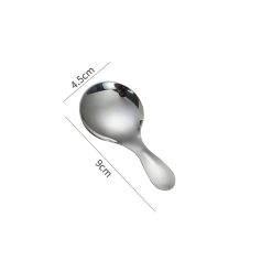 Stainless steel ice cream scoop with 4.5cm bowl and 9cm handle, ideal for serving desserts and frozen treats at Monalisa Store. Durable, hygienic, and easy to clean kitchen utensil.