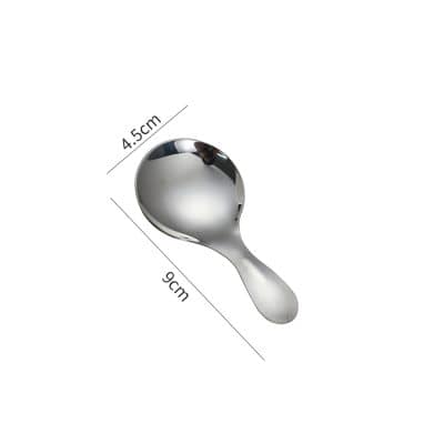 Stainless steel ice cream scoop with 4.5cm bowl and 9cm handle, ideal for serving desserts and frozen treats at Monalisa Store. Durable, hygienic, and easy to clean kitchen utensil.
