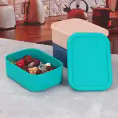 Snack storage containers, airtight food storage boxes, microwave-safe lunch boxes, kitchen organization, Monalisa Medical store.