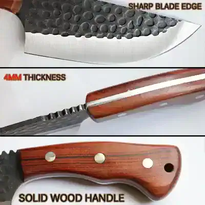 Sharp blade edge for precision slicing on Monalisa store kitchen knives.