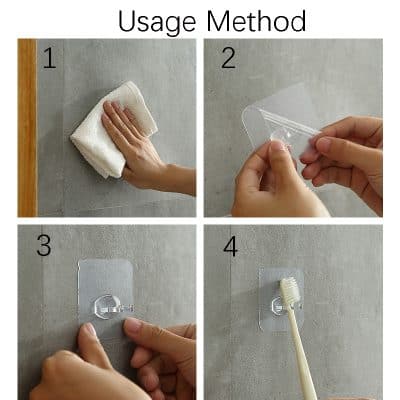 Removing dust and debris from the surface before applying adhesive.