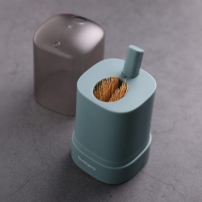 Toothpick dispenser, eco-friendly bamboo toothpicks, minimalist design, modern kitchen accessories, reusable toothpick holder, Monalisa Store kitchen essentials, stylish storage solutions for dining, compact toothpick container, convenient toothpick storage, sustainable kitchen product.