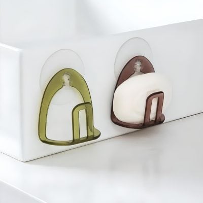 Colorful paper clips on a white box, stylish office supplies, modern desk accessories, functional stationery, Monalisa Medical store.