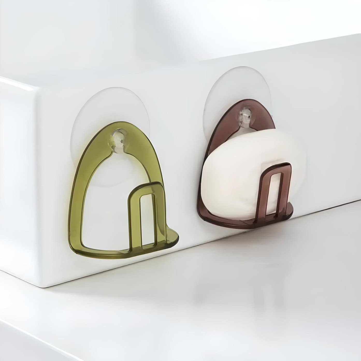 Colorful paper clips on a white box, stylish office supplies, modern desk accessories, functional stationery, Monalisa Medical store.