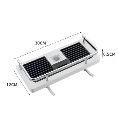 Stainless steel eyebrow razor with plastic handle for precise grooming and shaping. Designed for eyebrow styling and detail hair removal, ideal for professional and personal use.