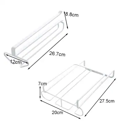 Stainless steel over-the-door eyewear rack for organized glasses storage, ideal for opticians and optical shops. Compact, durable design with space-efficient dimensions.
