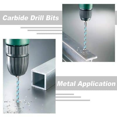 Precision carbide drill bits for metalworking and industrial applications, ideal for drilling aluminum, steel, and other metals with high accuracy and durability.