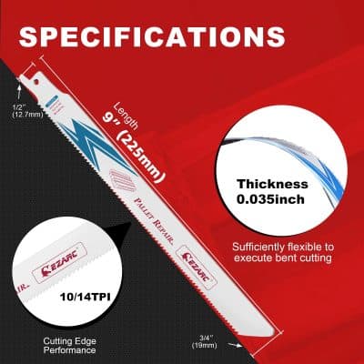 Relaxed, flexible precision saw blade designed for detailed cutting applications in medical and optical industries.