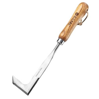 High-quality stainless steel shoehorn with wooden handle from Monalisa Store, perfect for comfortable shoe wearing and luxury gift-giving, combining durability and elegant design.