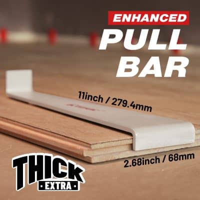 Durable aluminum pull bar for furniture and cabinetry, 11 inch length, heavy-duty, thick extra strength, 279.4mm, 68mm wide, ideal for woodworking projects, furniture repair, and home improvement, robust and reliable design.