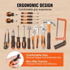 Screwdriver and hand tools with ergonomic, non-slip grip design for precise optometric repairs and adjustments.