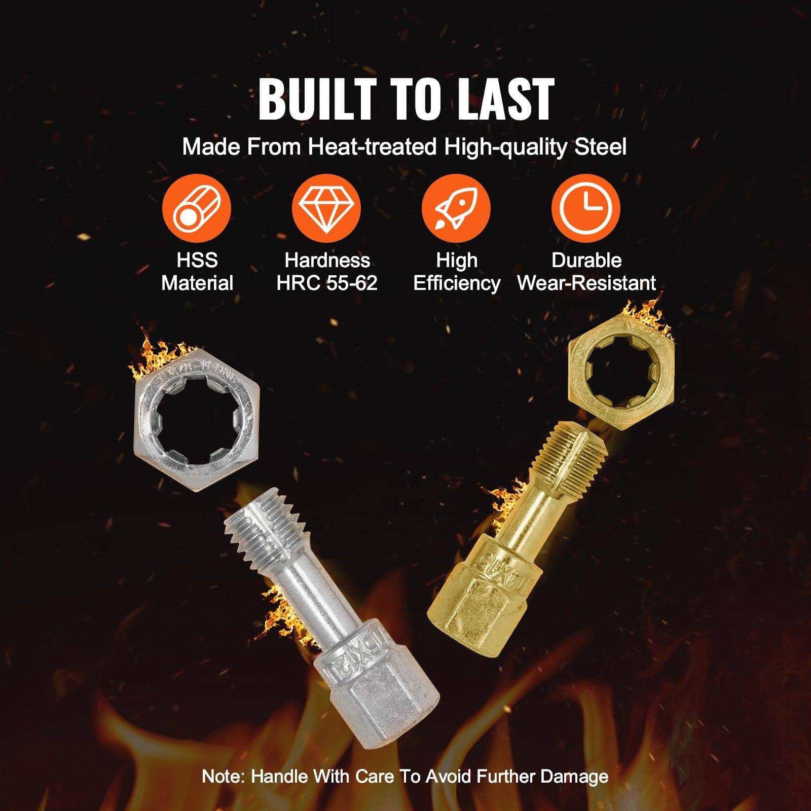 High-quality steel screw and nut set for durable opt equipment, heat-treated for maximum hardness and wear resistance, ideal for opt industry applications.